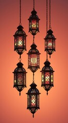 Obraz premium Intricate Hanging Lanterns