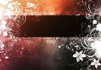 Intricate Floral Grunge Design