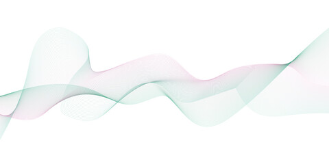  Abstract wavy stripes on a white background isolated. Creative line art. Design elements created using the Blend Tool. Vector illustration.