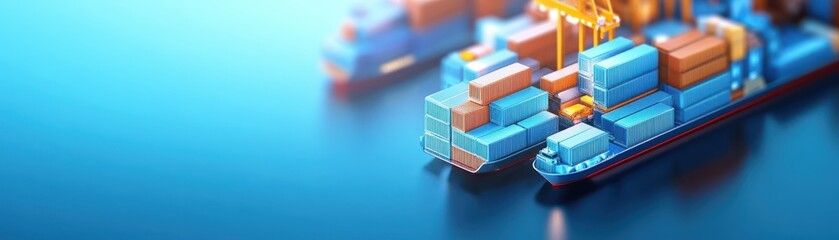 Shipping port full of containers