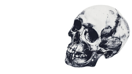 Sentinel Skull on white background PNG.