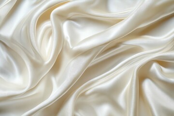 Fototapeta premium Bright sunset over calm ocean with silhouette of palm trees and gentle waves lapping on sandy shore