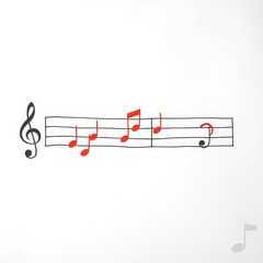 music notes on transparent background	
, notes