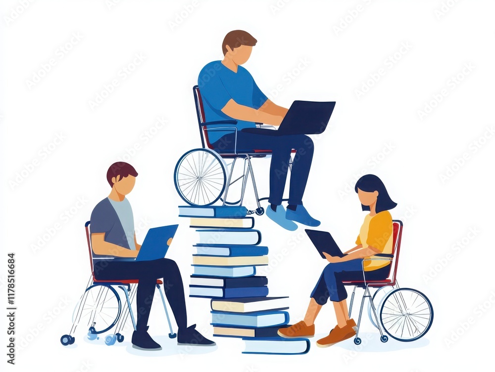 Poster digital literacy program focusing on accessibility for individuals with disabilities community cente