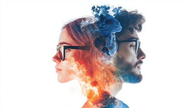 Exploring digital mental health access a visual representation of minds in transition online environment graphic art abstract perspective