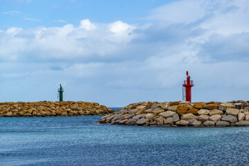 Entrée du port d'Hergla en Tunisie