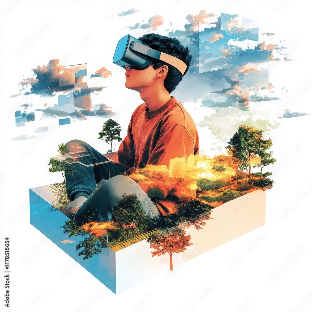 Poster innovative digital mental health program enhancing accessibility for users in virtual reality enviro