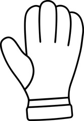 Line art Vector Illustration of a Gloves and Winter Collection, Vector Illustration and art