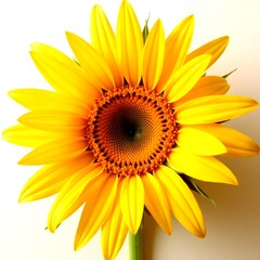 sunflower isolated on white background