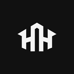 minimal HH logo designs