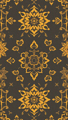 Oriental pattern. Oil painting. Pattern for printing on wall decorations, covers, leaflets, business cards