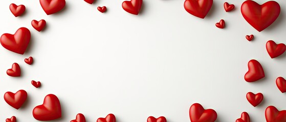 Valentine's day love heart frame for marrying lovers