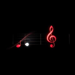 music notes on transparent background	
, notes