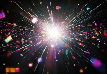Obraz premium Colorful Celebration Explosion