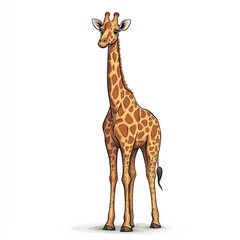 Obraz premium Majestic Giraffe in African Savanna: Wildlife Photography