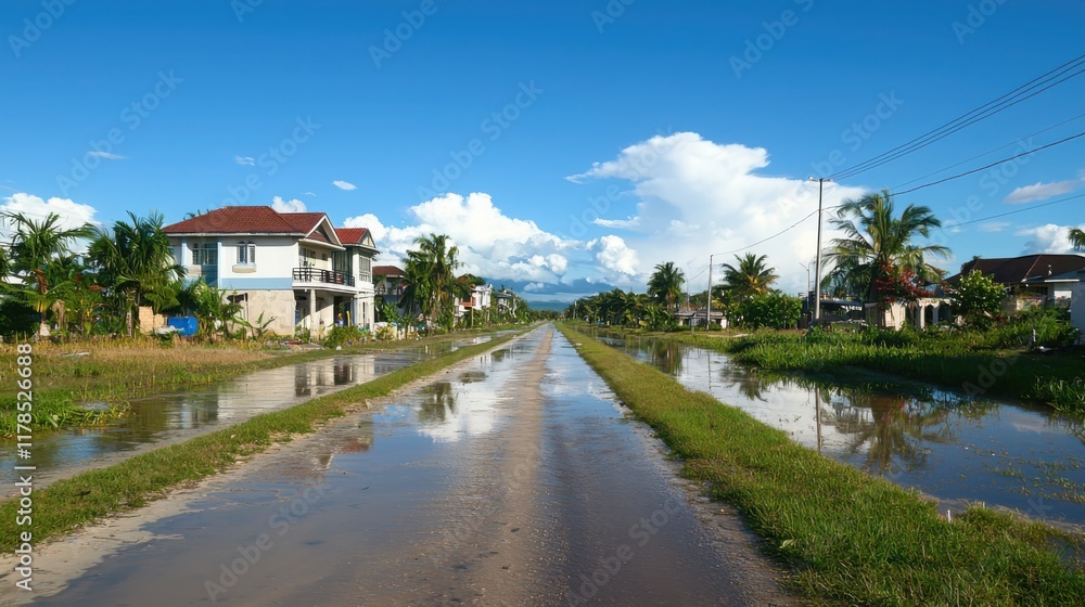Poster flooding disaster response strategies in urban areas analyzing policy implementation for risk reduct