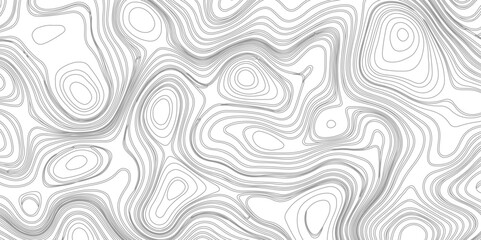 Black on white contours vector topography stylized height of the lines. Abstract topographic contours map background.