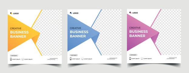 business Digital marketing banner for social media post template