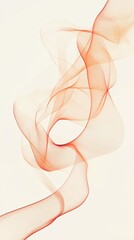 Abstract red and orange swirls resembling smoke on a light background, creating a dynamic and ethereal visual effect.