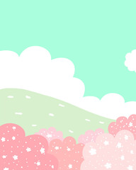 자연,봄,여름,가을,풍경,경치,경관,산,들,들판,잔디,공원,파크,잔디밭,하늘,구름,언덕,