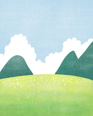 자연,봄,여름,가을,풍경,경치,경관,산,들,들판,잔디,공원,파크,잔디밭,하늘,구름,언덕,