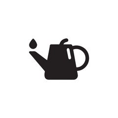 Obraz premium Watering can silhouette vector image