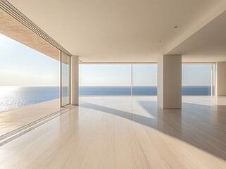 Oceanfront Minimalist Living Space
