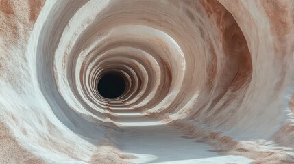 Obraz premium Desert tunnel adventure, exploring a mysterious passage through arid wilderness explore