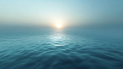 Obraz premium Misty Morning Over Calm Water