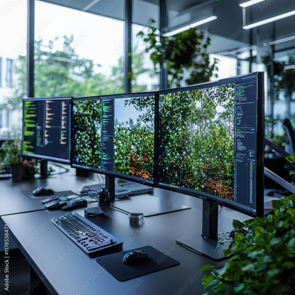 Poster environmental monitoring strategy for user experience enhancement office space digital workspace ind