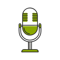 condenser microphone icon vector illustration
