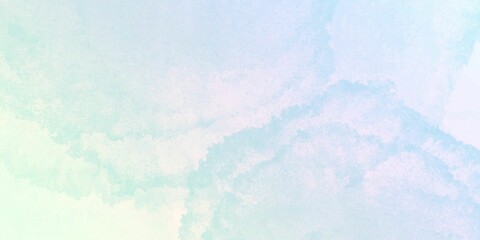 Abstract Watercolor Background with Soft Blue and Green Washes