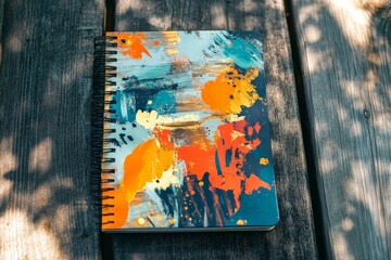 Abstract Colorful Notebook Cover Design