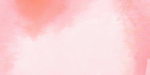 Soft Pink Watercolor Wash Background with Subtle Texture and a Pop of Color