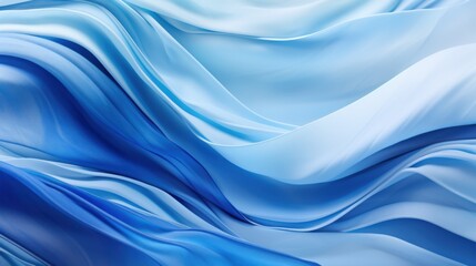 Obraz premium An abstract artwork of wavy blue textures, showcasing intricate, interconnected patterns that mimic the fluidity of water, 