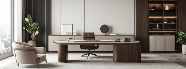 Modern Dining and Kitchen Interior with Luxury Furniture and Contemporary Design