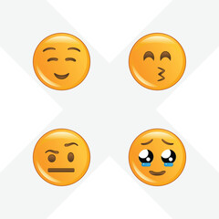 funny emoji vector