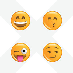 funny emoji vector