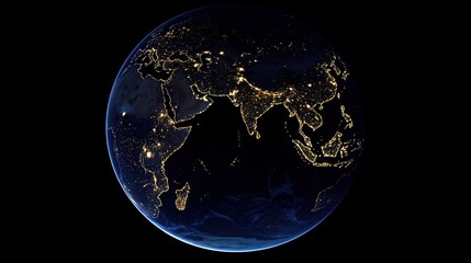 Earth at Night: City Lights from Space