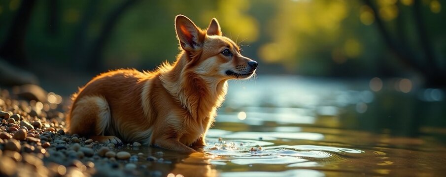 La donna strofa gli orecchi del cane da caccia con un piccolo bacio, baciare, giochi, femmina