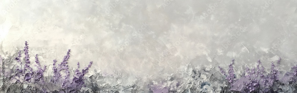 Aufkleber textured wall showcasing soft pastel hues of lavender and pale gray in a serene and calm setting