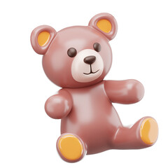 Obraz premium Kid Toys 3D Illustration Icon 