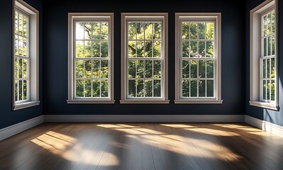 Sunlit Room with Panoramic Windows