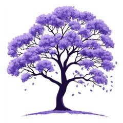 Obraz premium Purple Tree of Springtime Beauty