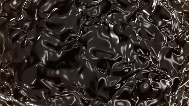 Abstract liquid black brown chocolade animation.