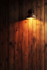 Wall Lamp Light Wood Glowing Panel Background