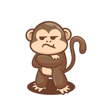 cute monkey jealous eye