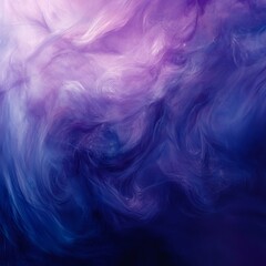 Obraz premium A mesmerizing abstract image featuring swirling purple and blue clouds, perfect for creative and artistic design projects.