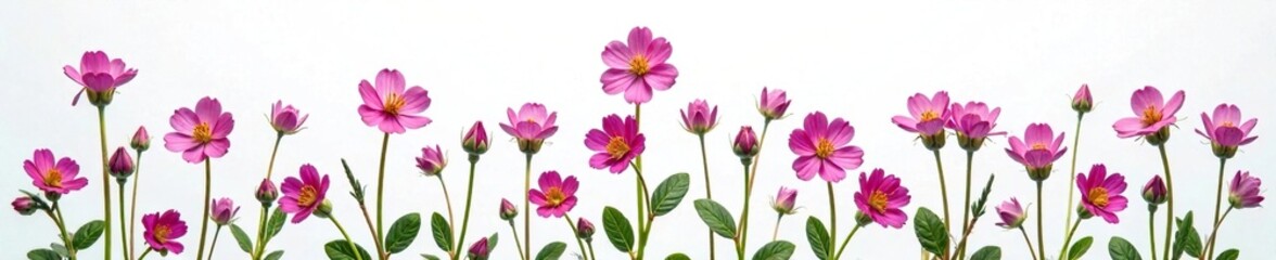 Delicate speedwell flowers Veronica longifolia on white background, veronica, flora