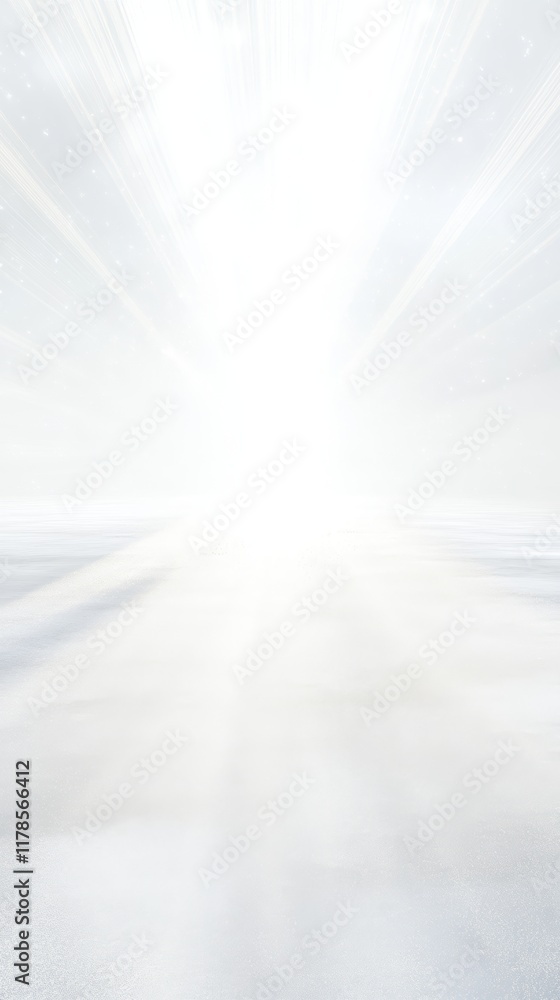 Poster this image features a gentle illumination cast over a white expanse, creating a serene and tranquil 